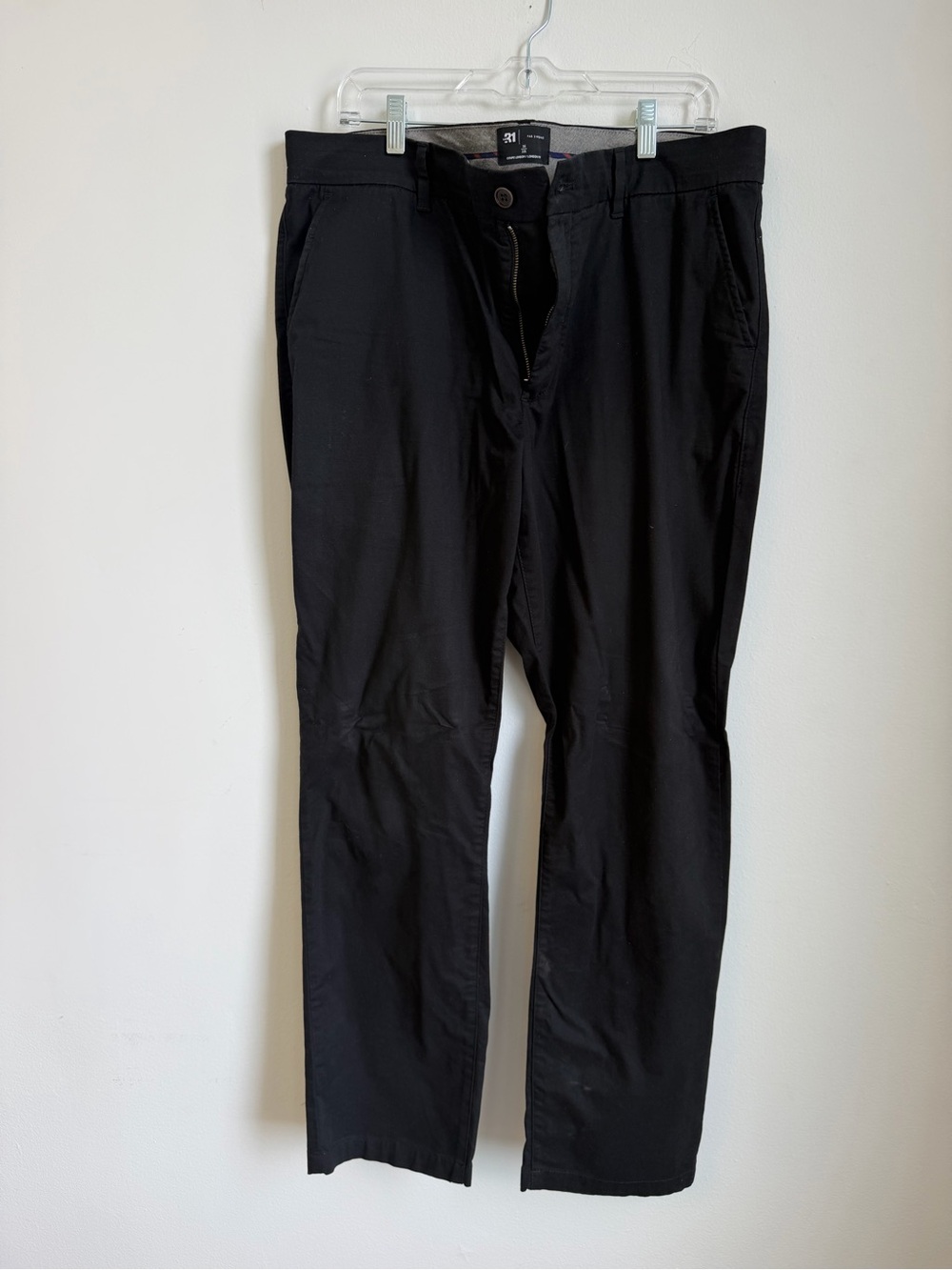 Simons Black Straight-Leg Chinos
